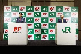 Japan Post Group and East Japan Railway Group Joint Press Conference